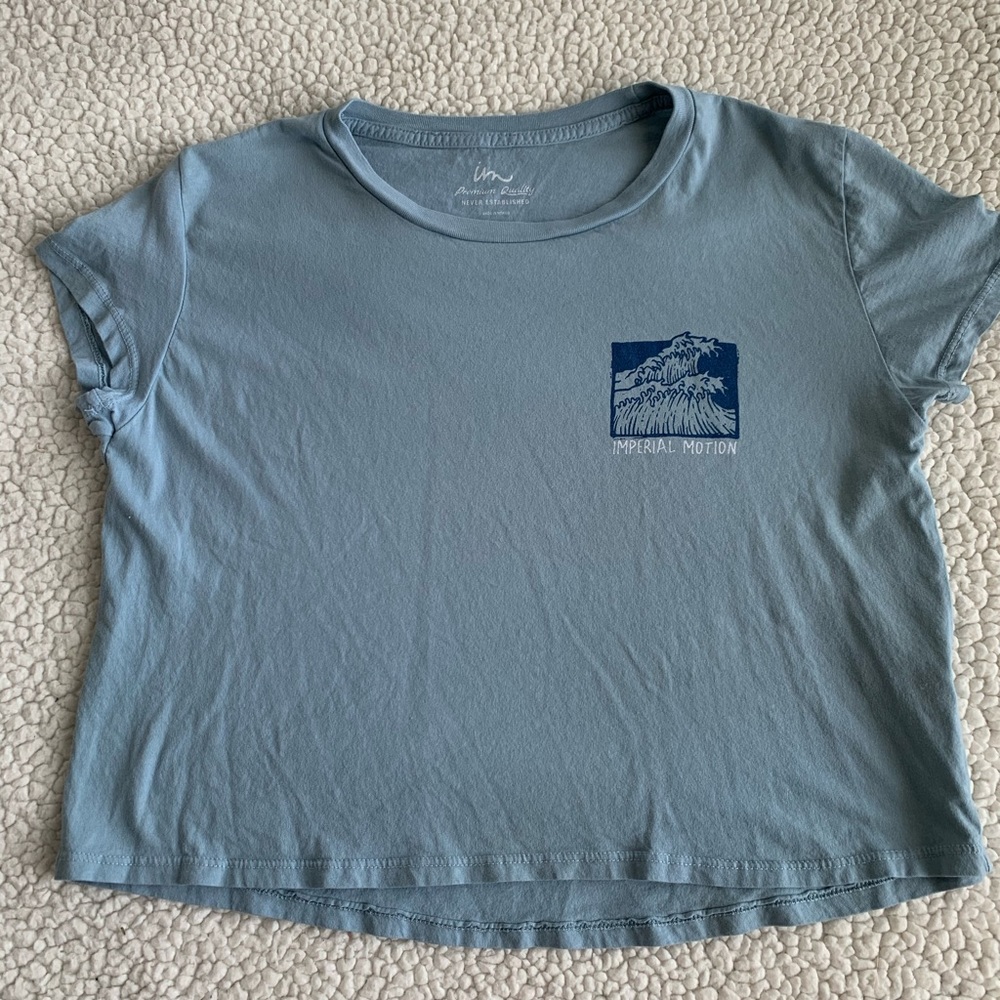 Blue Imperial Motion Cropped Tee